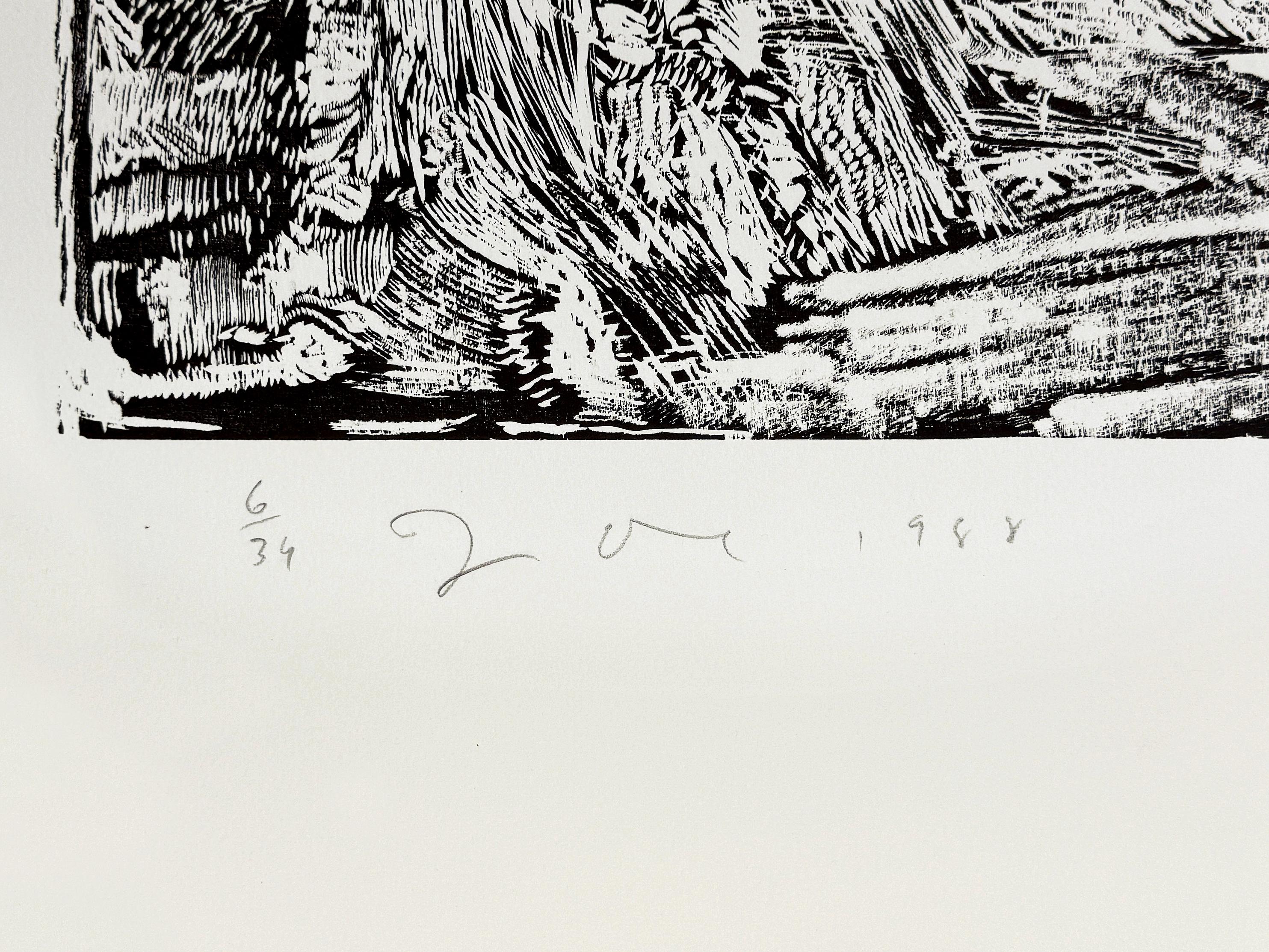 The Mead of Poetry #1 (grande xilografia incorniciata e firmata a mano) - Print Pop Art di Jim Dine