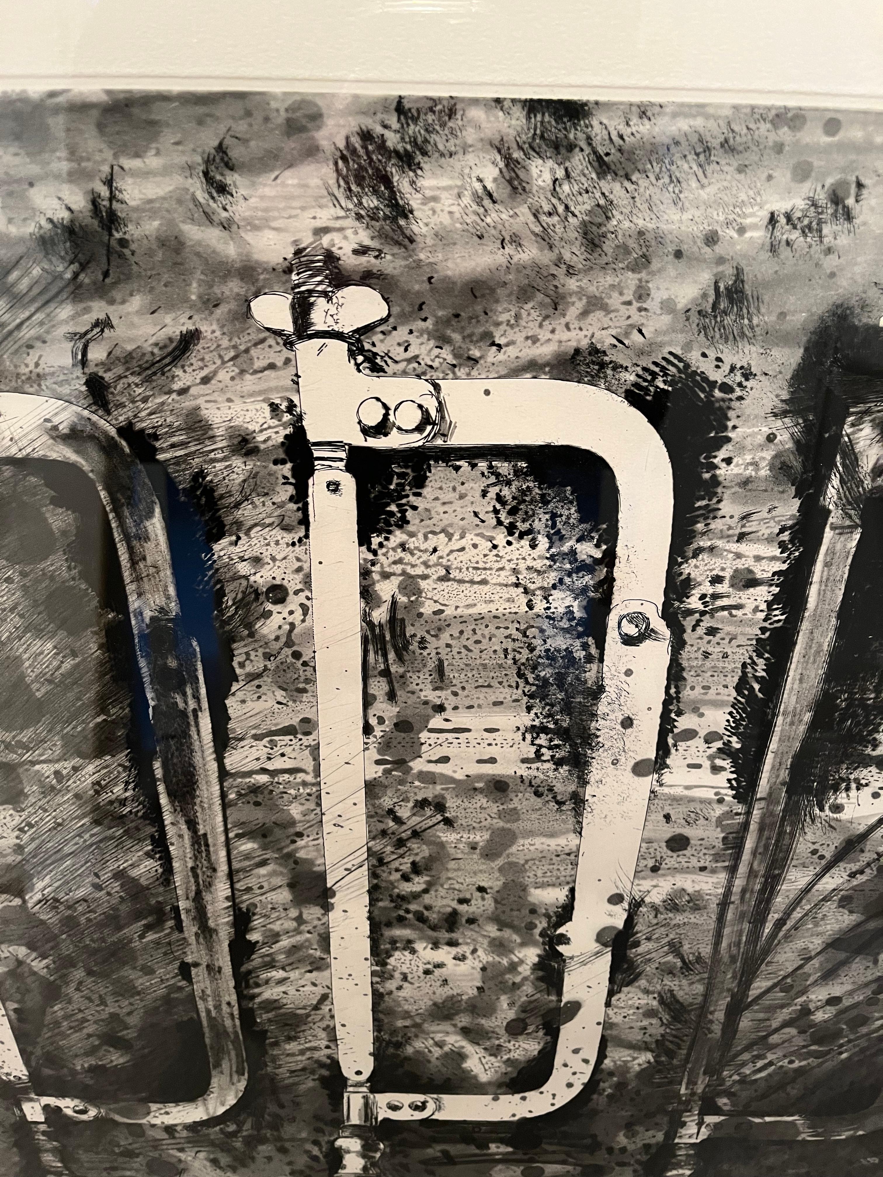  

Jim Dine (geb. 1935)

Die neuen französischen Werkzeuge 2 - Drei Sägen aus der Rue Cler


Radierung, Aquatinta und elektrische Werkzeuge in Farben auf Arches-Papier, 1984
36 x 24-7/8 Zoll (91,4 x 63,2 cm) (Blatt)
Ed. 33/50 (es gab auch 15