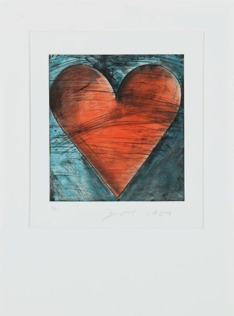 Jim Dine Abstract Print - The Philadelphia Heart
