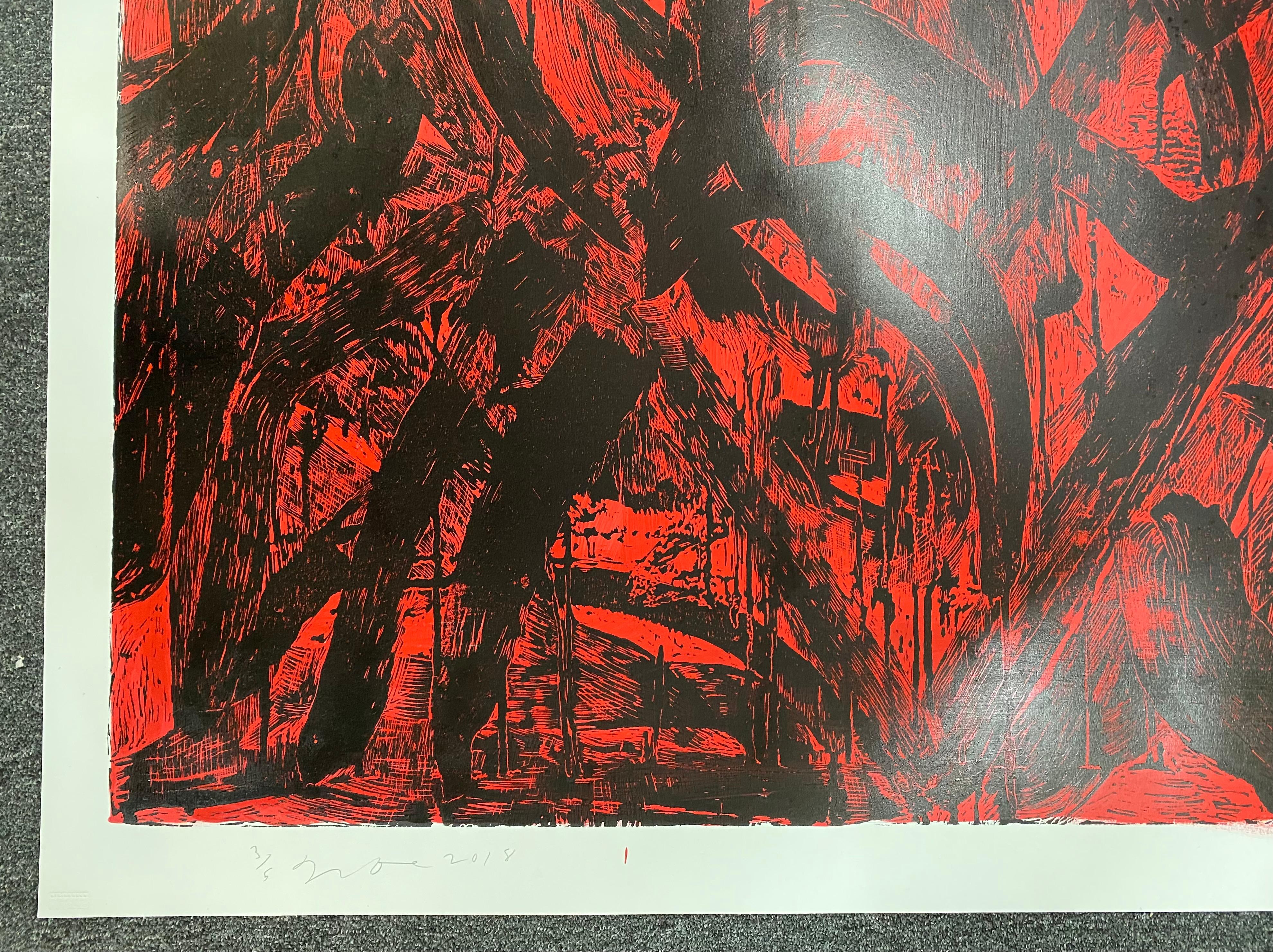The Red Talisman - Print by Jim Dine