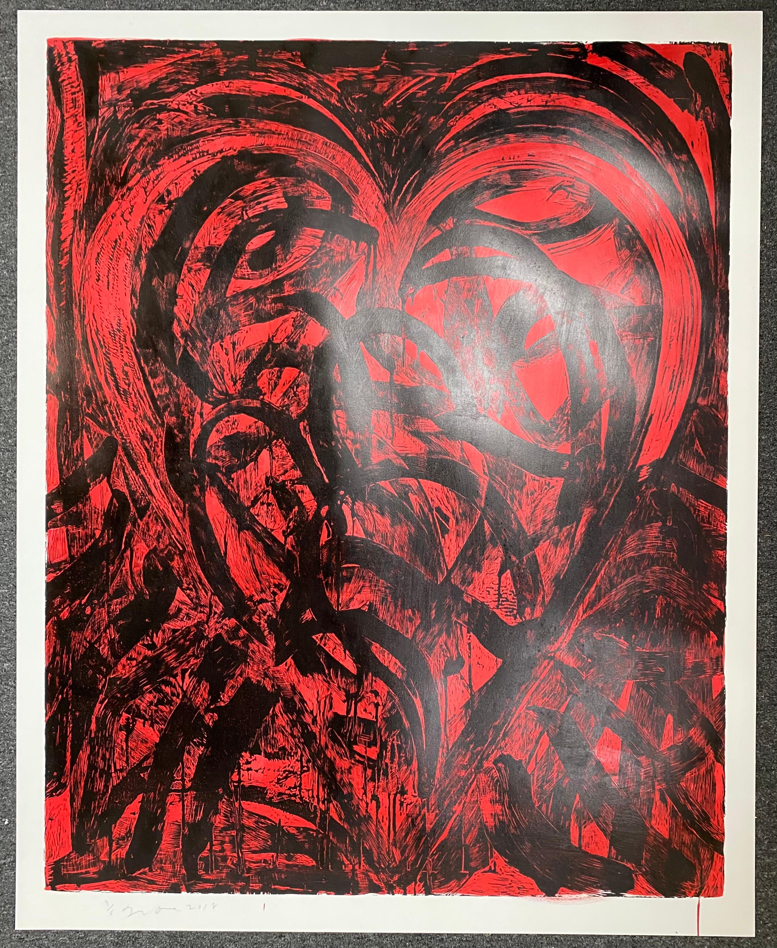 Jim Dine Print - The Red Talisman