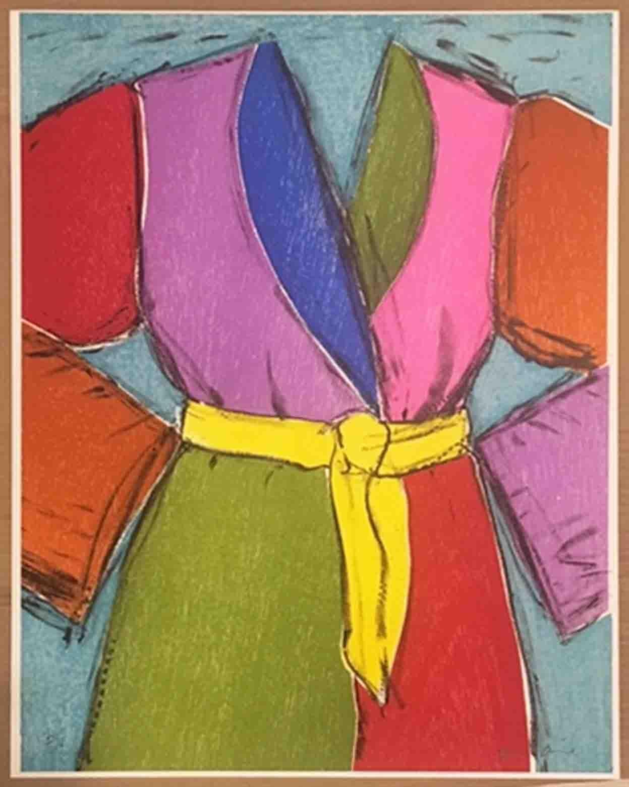 Jim Dine Figurative Print - The Yellow Belt