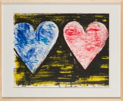 « Two Hearts at Sunset » (Deux cœurs au coucher du soleil) de Jim Dine, 2005