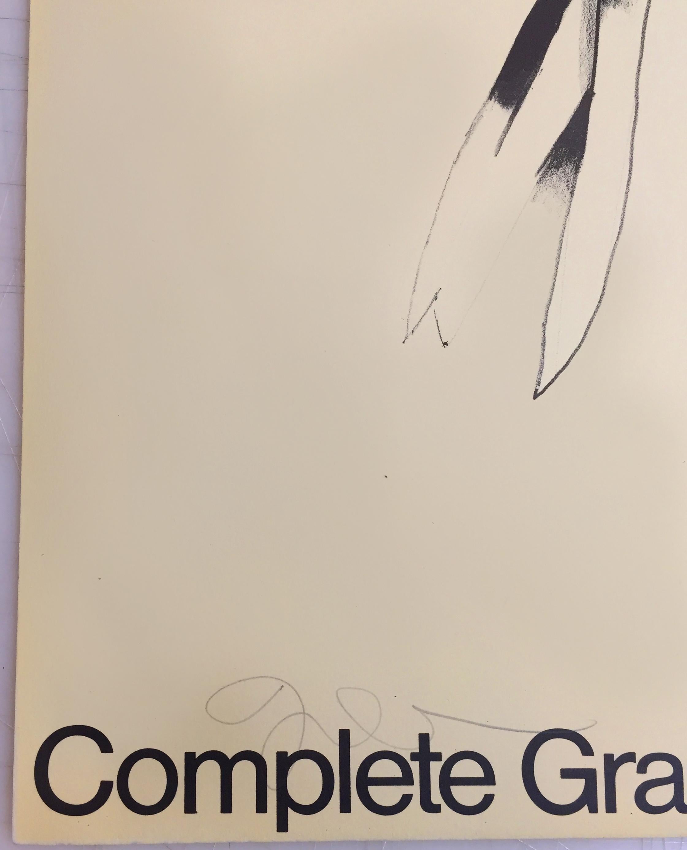 Vintage Jim Dine Signed poster Complete Graphics Galerie Mikro 1970 rainbow pop For Sale 1