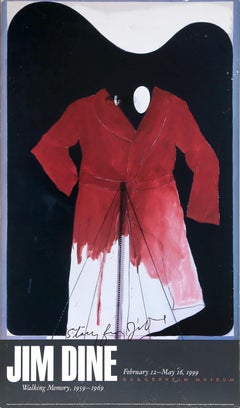 Walking Memory Guggenheim Exhibition Poster, Modern Poster by Jim Dine