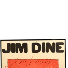 JIM DINE Red Bandana Lithograph, Signed