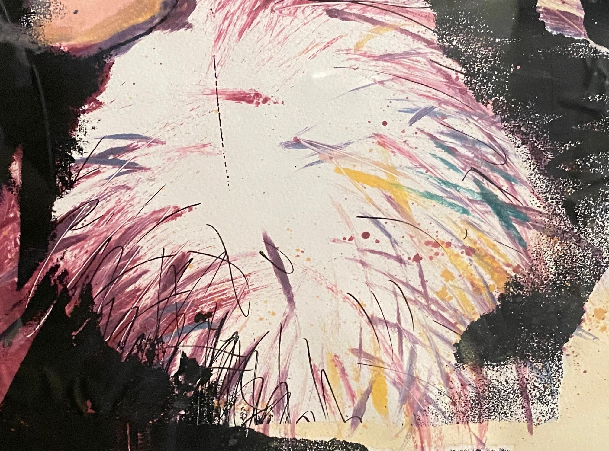 Jim Dine Grabado al aguatinta firmado y coloreado a mano de Hombre misterioso en venta 3