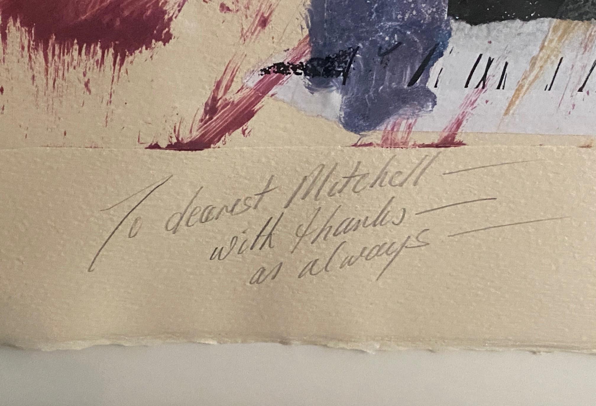 Jim Dine Grabado al aguatinta firmado y coloreado a mano de Hombre misterioso en venta 6