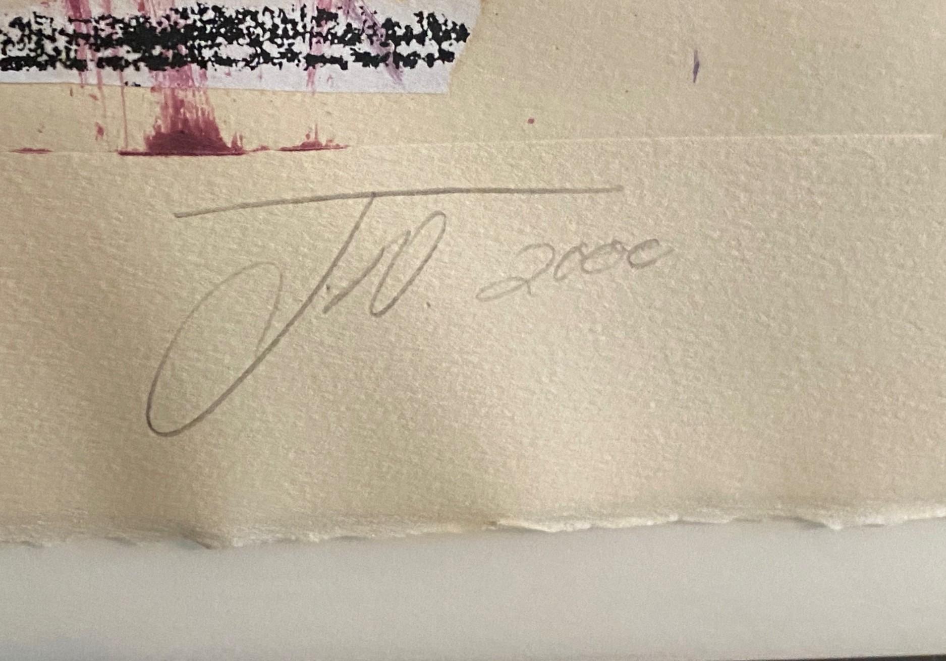Jim Dine Grabado al aguatinta firmado y coloreado a mano de Hombre misterioso en venta 7