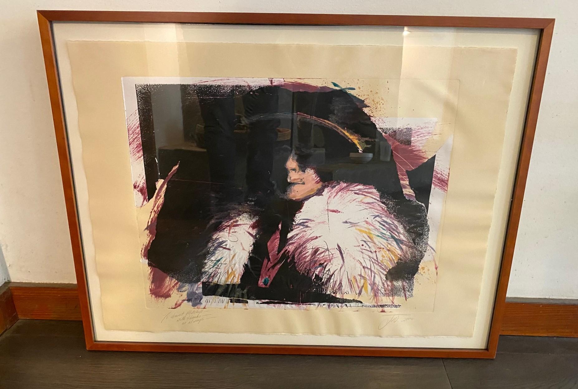 Jim Dine Grabado al aguatinta firmado y coloreado a mano de Hombre misterioso en venta 9