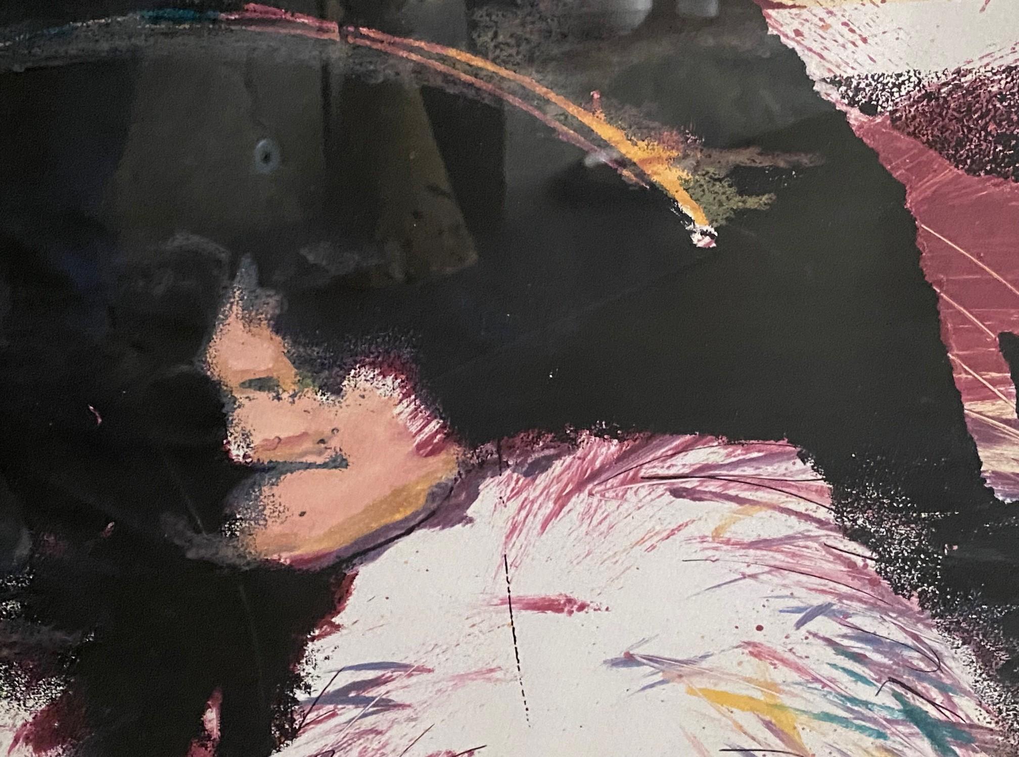 Jim Dine Grabado al aguatinta firmado y coloreado a mano de Hombre misterioso en venta 1