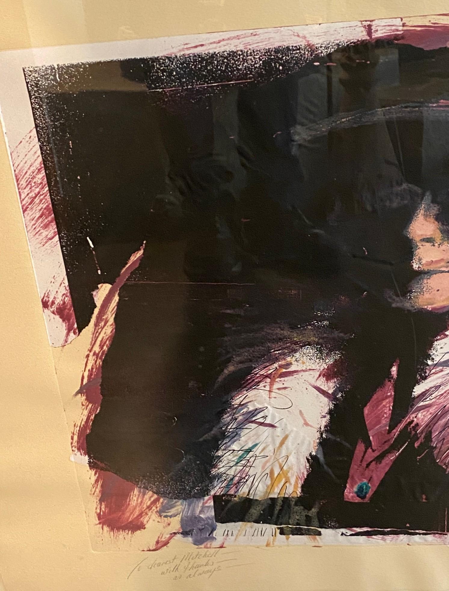Jim Dine Grabado al aguatinta firmado y coloreado a mano de Hombre misterioso en venta 2