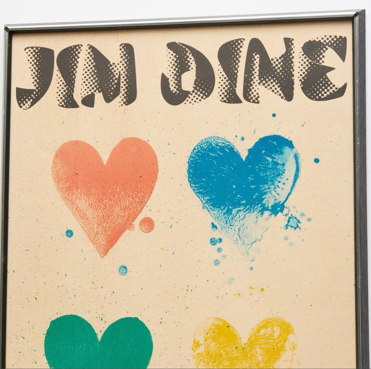 Late 20th Century Jim Dine Signed National Galerie Berlin Lithograph Poster 1971 For Sale