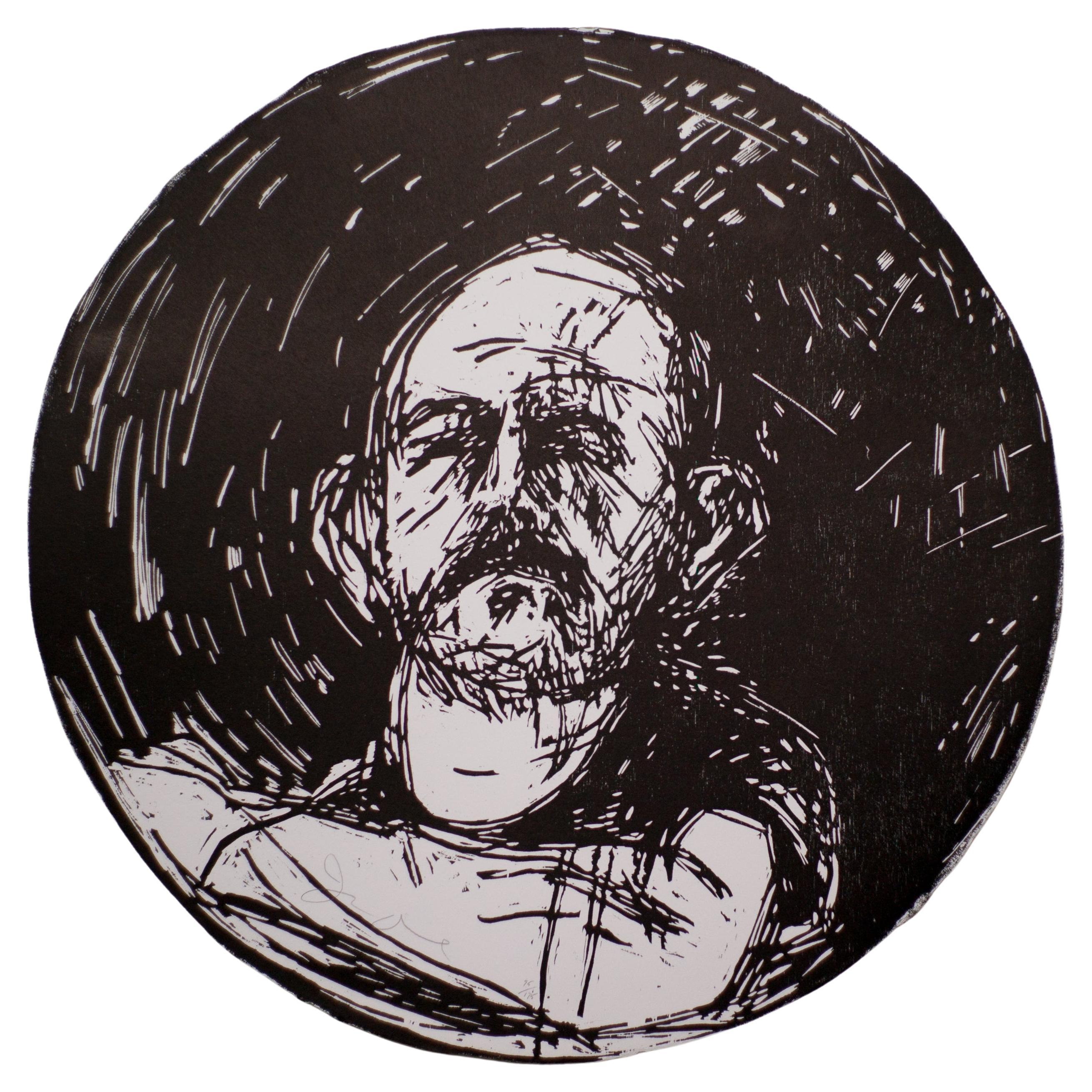 Jim Dine, Sin título, de "Autorretrato en un espejo convexo"