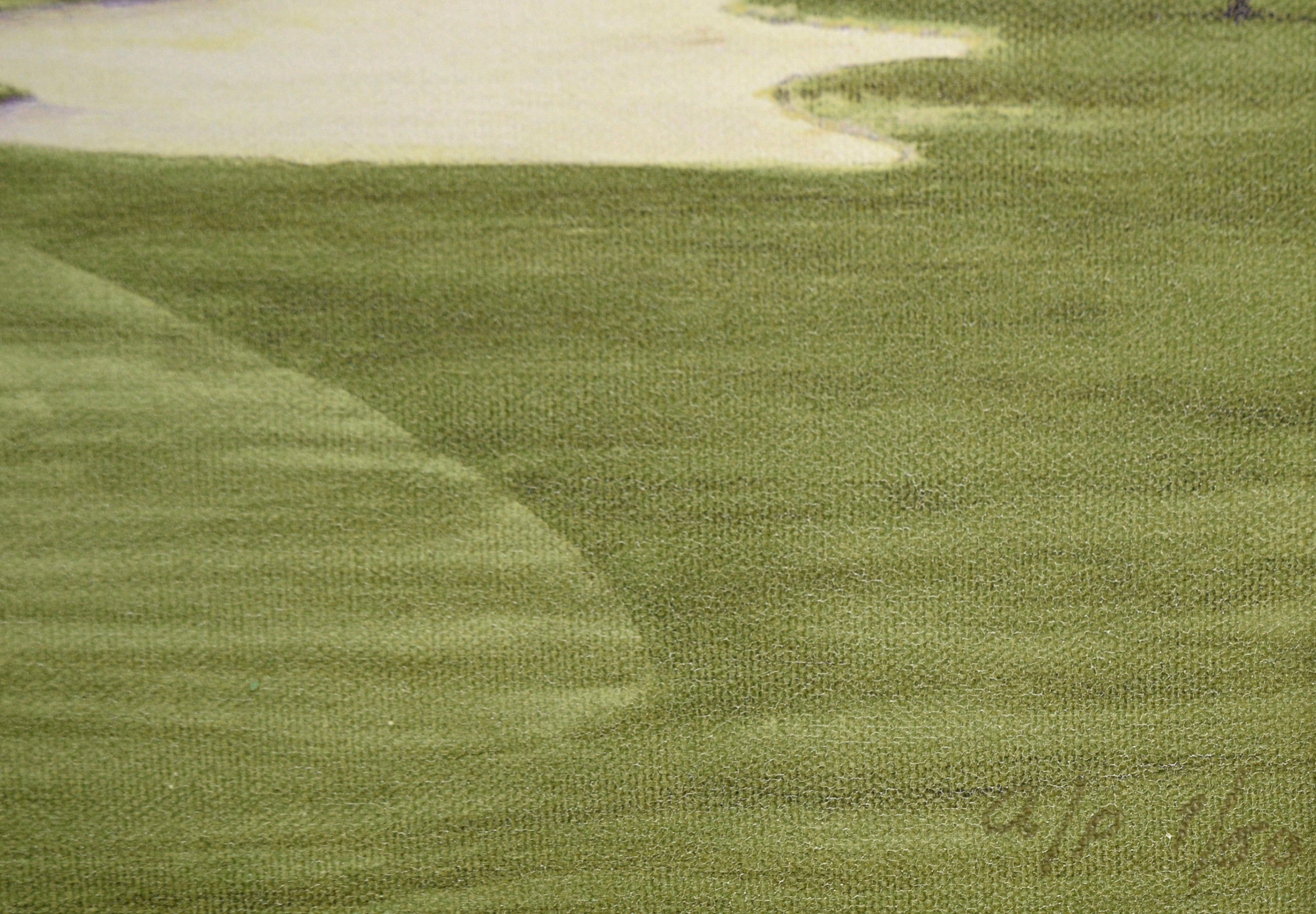 The Tenth Hole at Auburn Valley Golf Course - AP, 1/50 - Giclee on Canvas For Sale 3