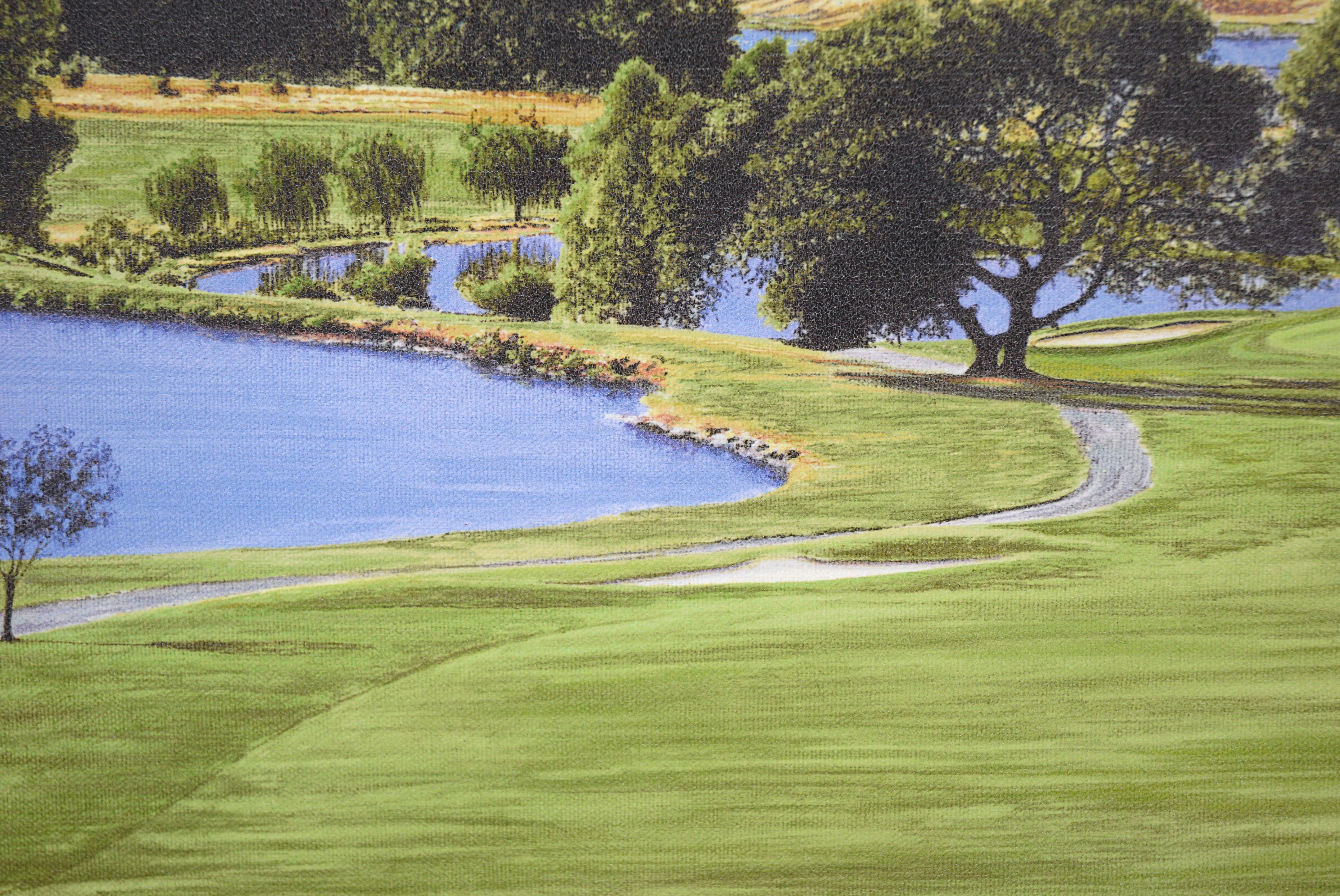 The Tenth Hole at Auburn Valley Golf Course - AP, 1/50 - Giclee on Canvas For Sale 1