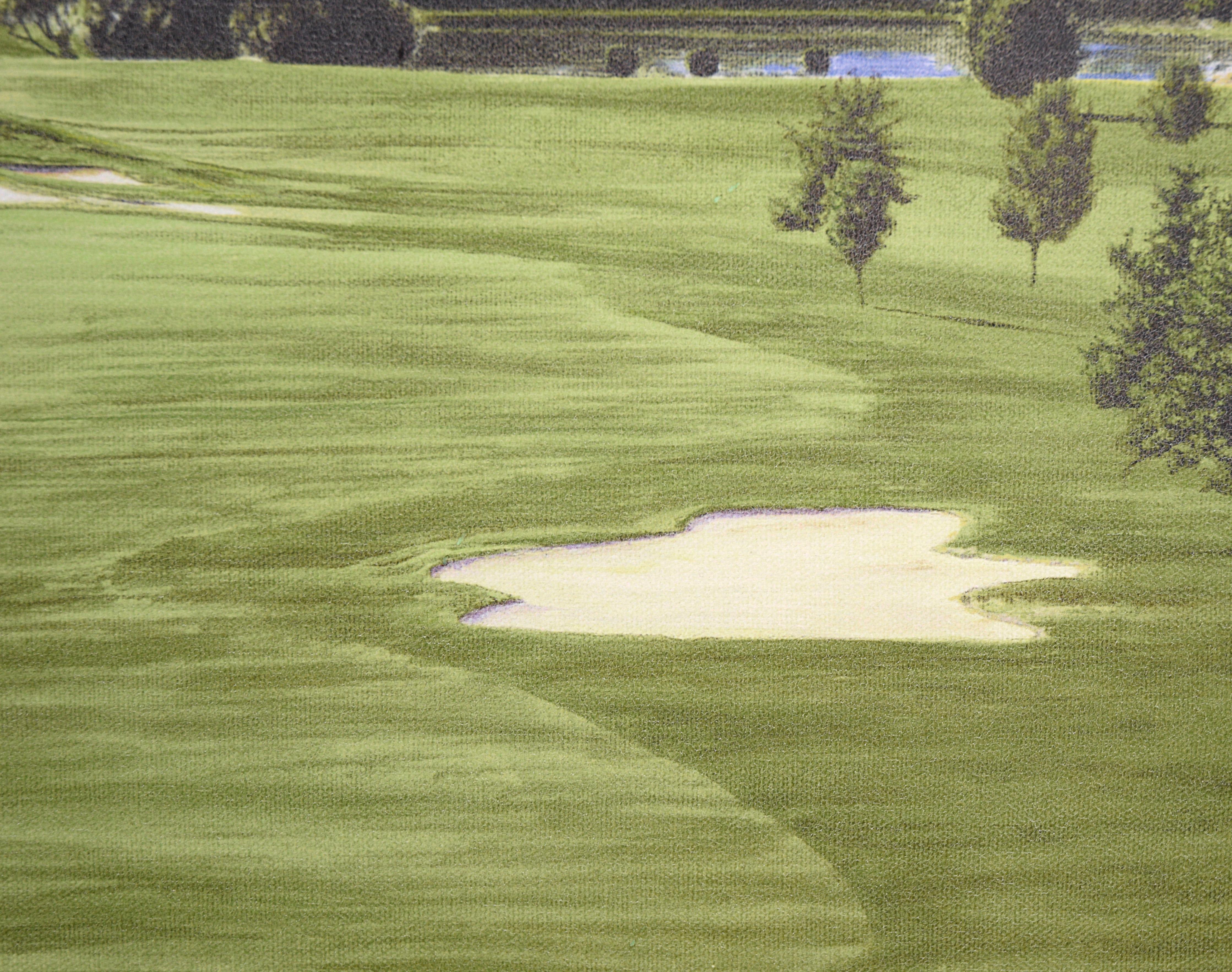 The Tenth Hole at Auburn Valley Golf Course - AP, 1/50 - Giclee on Canvas For Sale 2