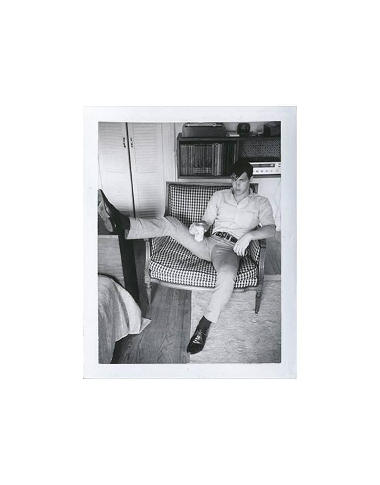 Jim French Portrait Photograph - Untitled (Man in Chair) / P00109