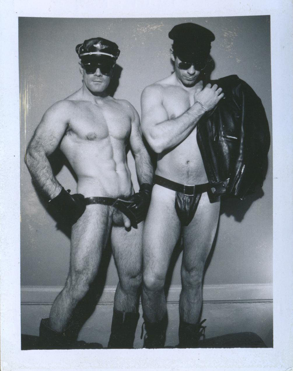 Untitled (Two Men in Leather) / P00080 - Photograph by Jim French