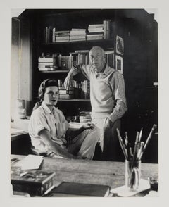 Henry Miller y Eve Miller en Partington Ridge - Fotografía original de 1954