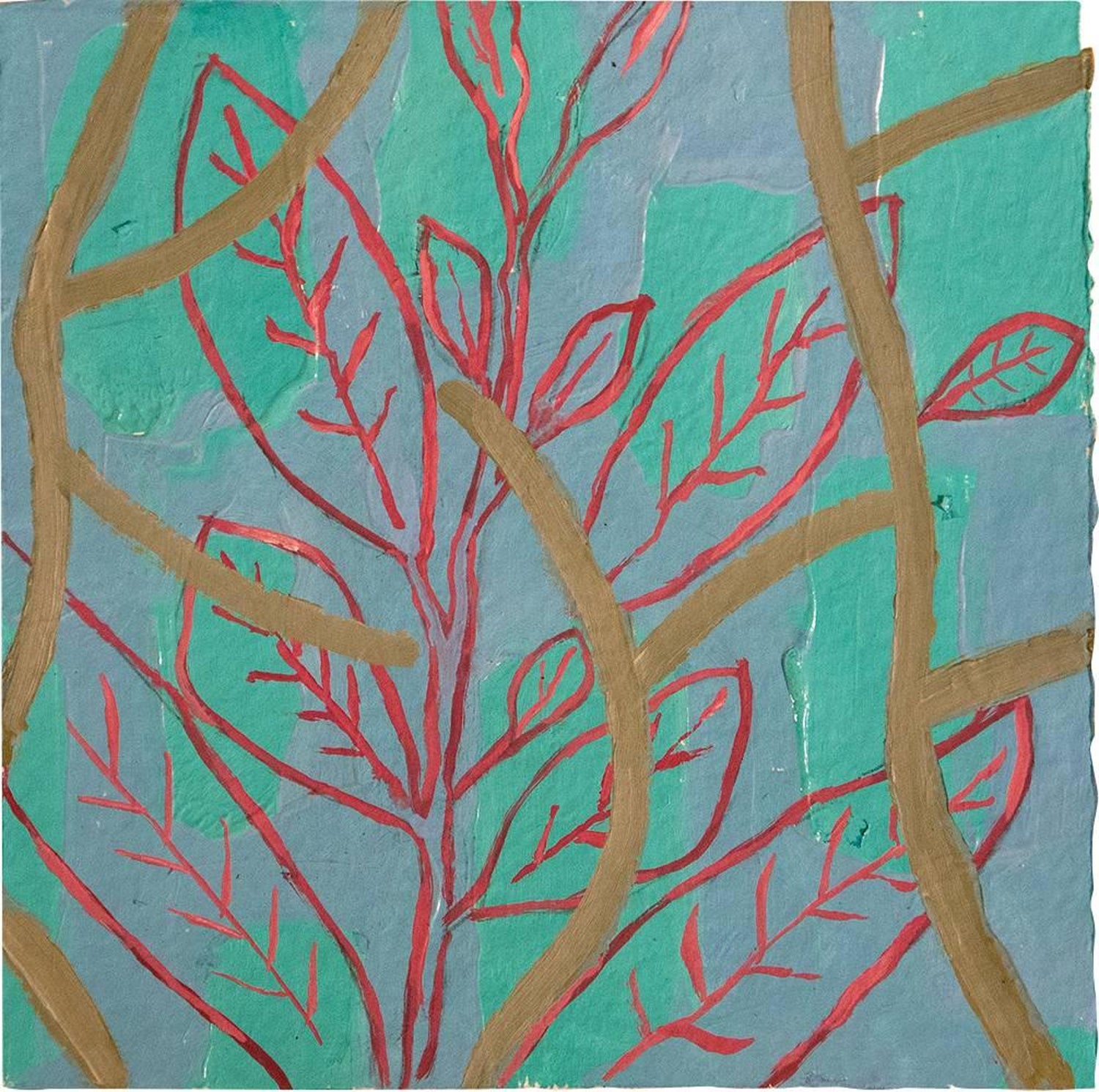 Jim Holl Jim Holl Ailminum Organic Abstract Oil On Board