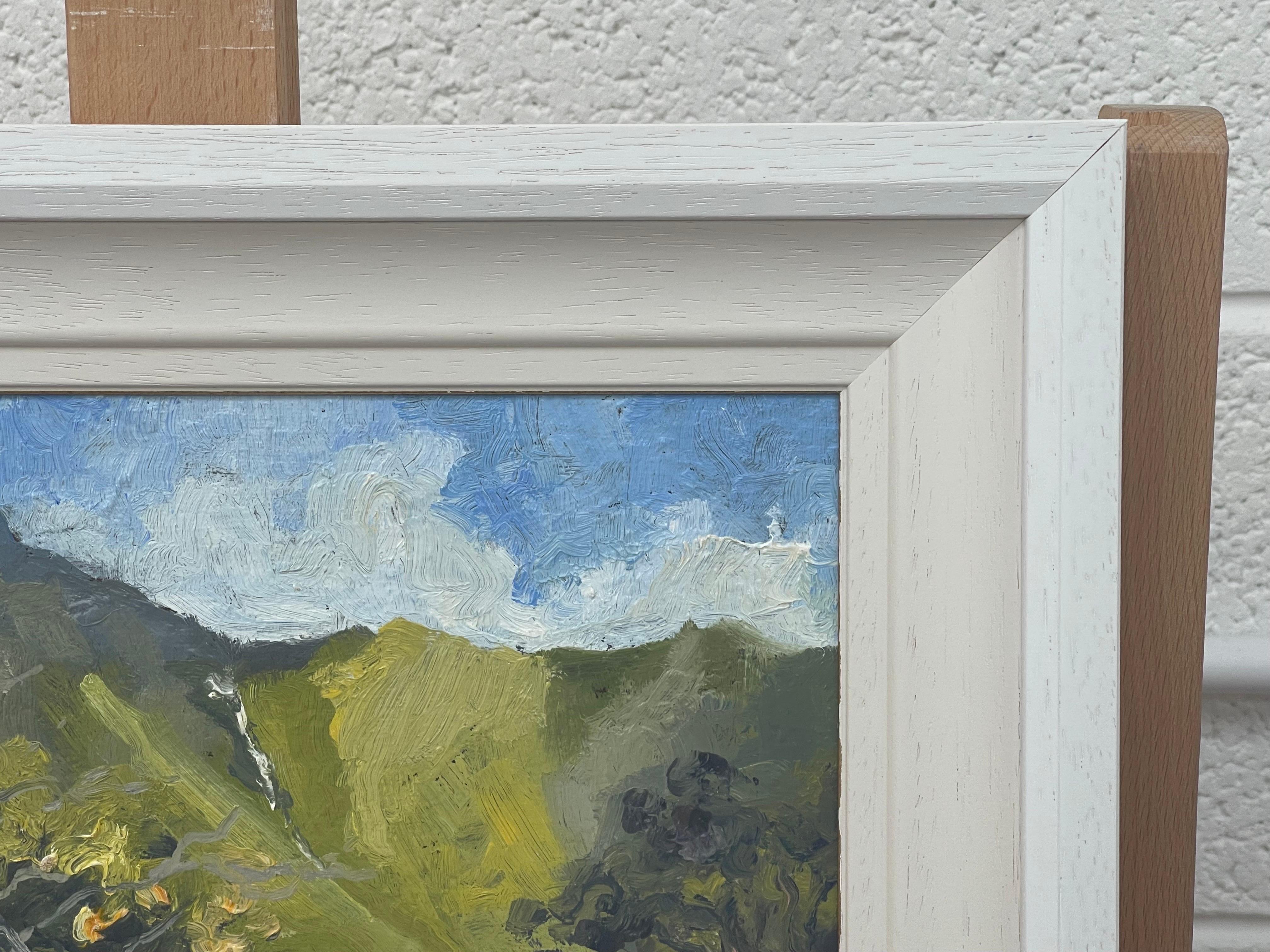 Impressionistic Impasto Painting Blue Stack Mountains Donegal Northern Ireland  For Sale 6