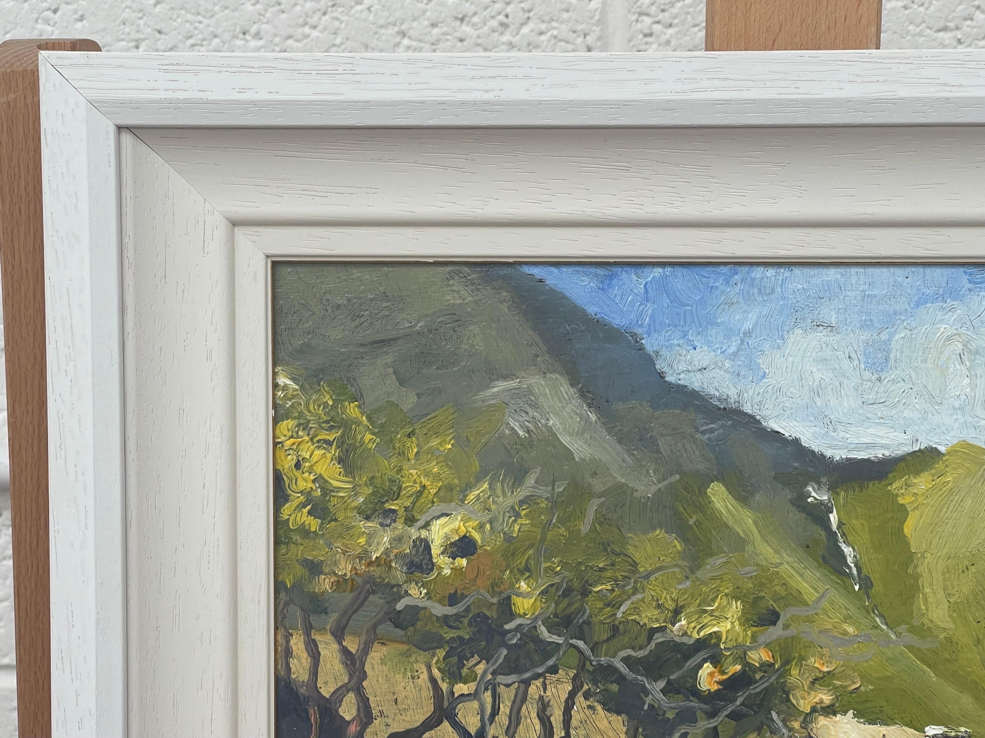 Impressionistic Impasto Painting Blue Stack Mountains Donegal Northern Ireland  For Sale 7