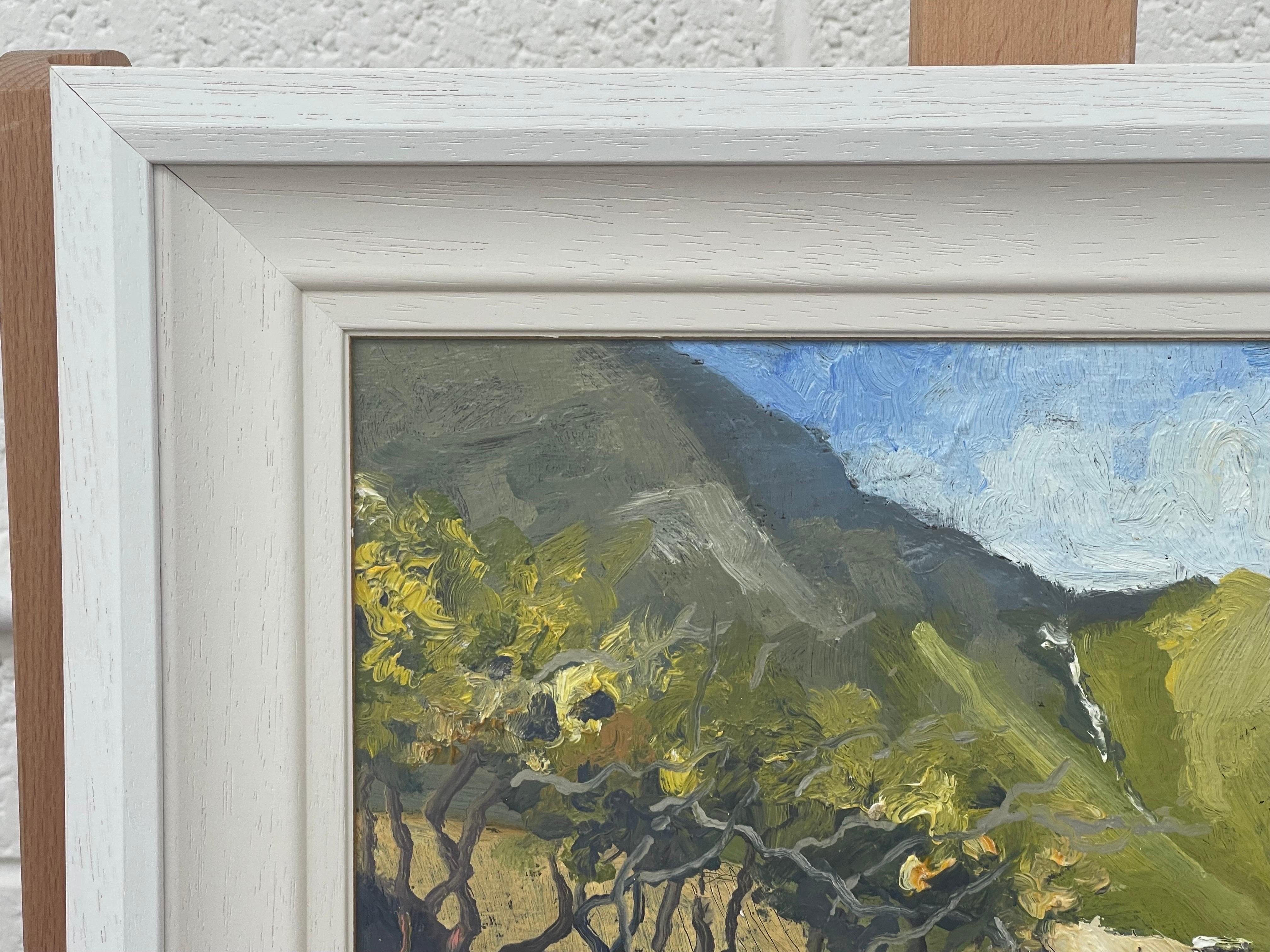 Pittura impressionistica ad impasto Blue Stack Mountains Donegal Irlanda del Nord in vendita 8