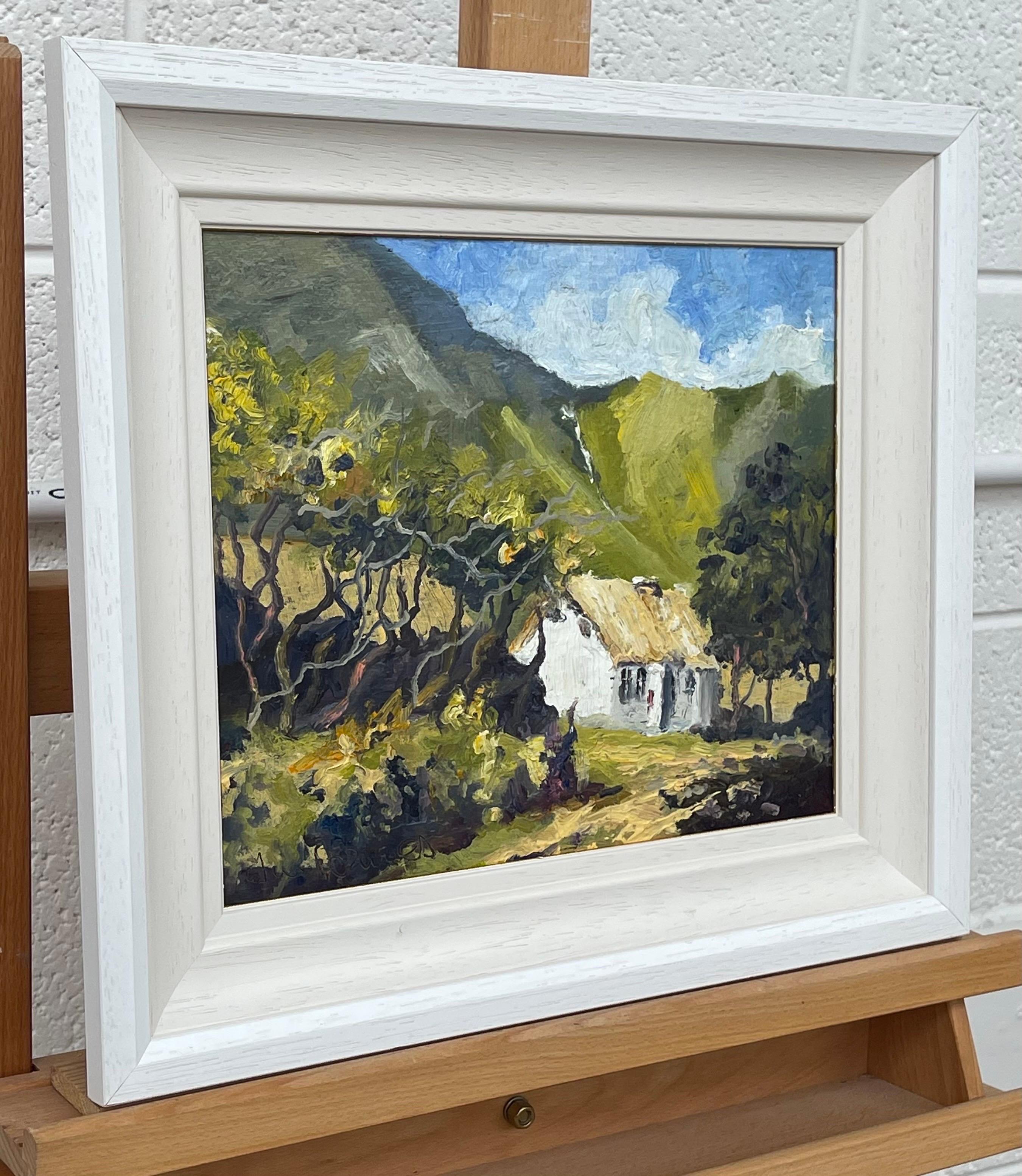 Impressionistic Impasto Painting Blue Stack Mountains Donegal Northern Ireland  For Sale 1