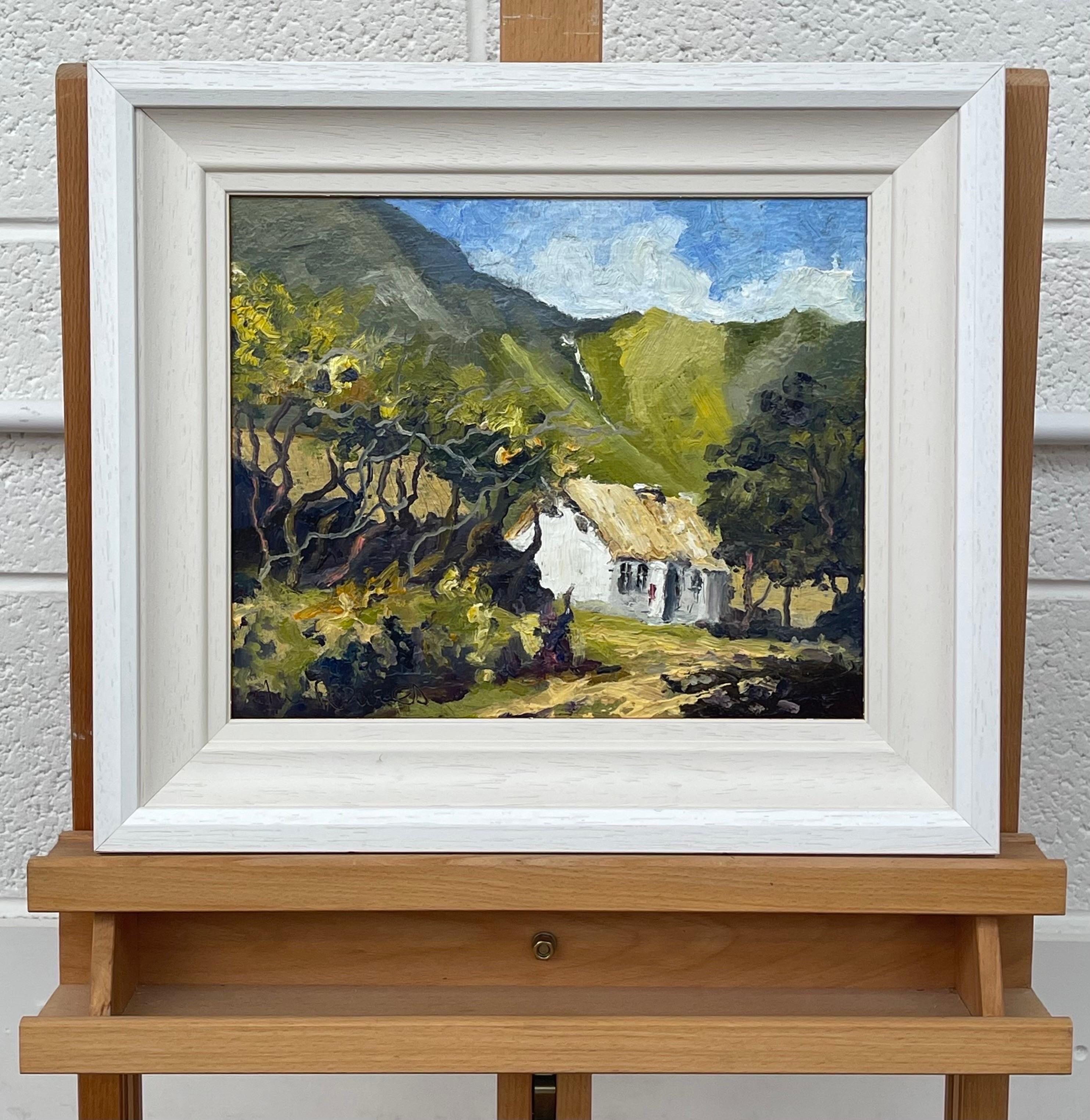 Pittura impressionistica ad impasto Blue Stack Mountains Donegal Irlanda del Nord in vendita 3
