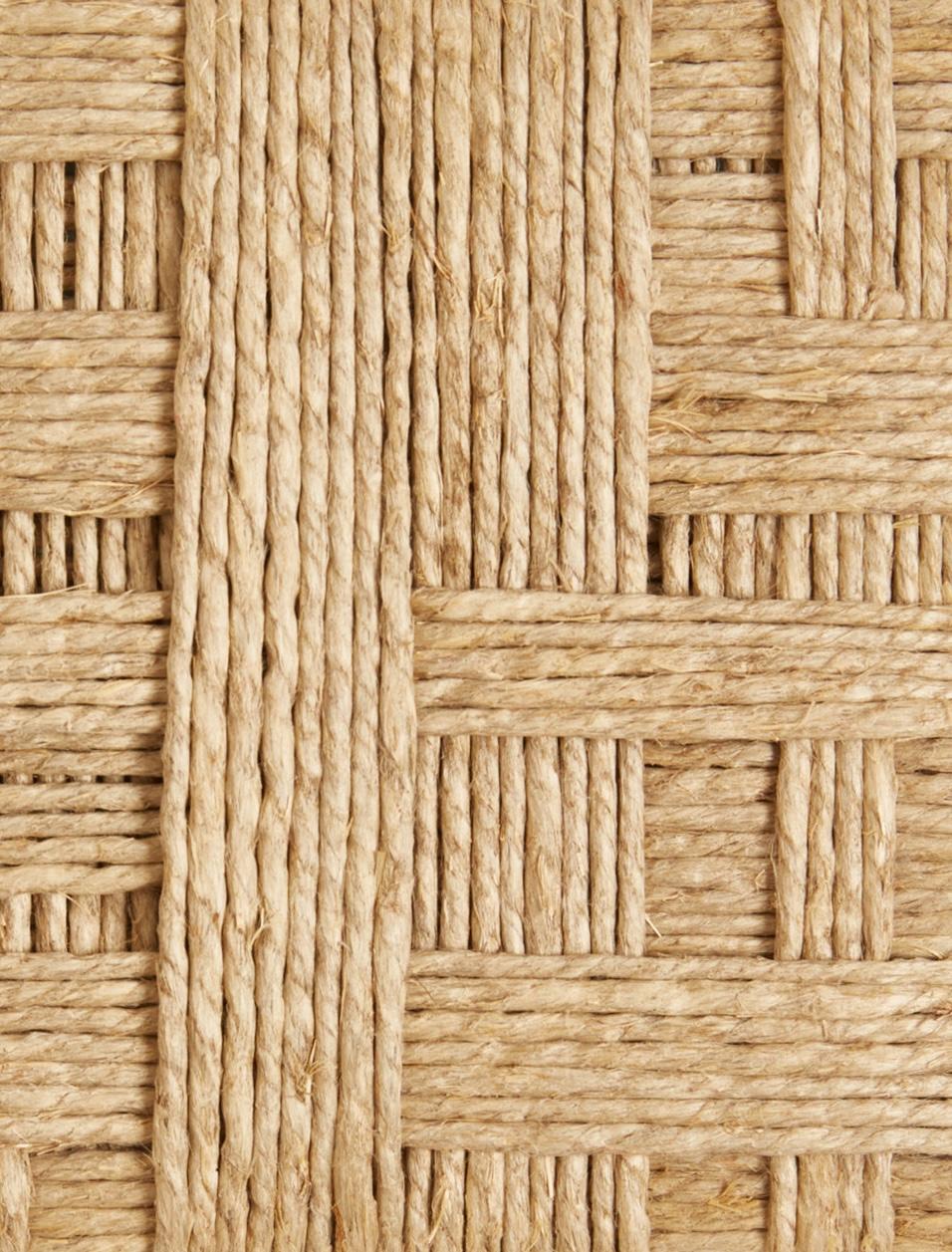 This brown and beige wall-hanging artwork titled 