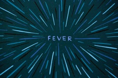 FEVER: Acrylic Painting on Panel, Contemporary, 21st Century, 5.5x5.5