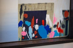 "HOUNDS", Assemblage, Wall-Hanging, Abstract, Mixed Media, Dog Silhouette
