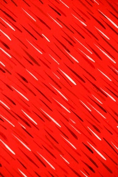 "TORRENTES", Pintura acrílica abstracta roja y blanca