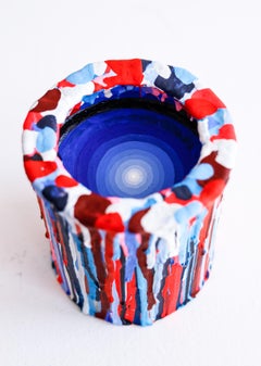 "DUMPING GROUNDS" Abstract, paint drip sculpture