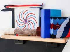 "NNNAPES!" Astratto, scultura da appendere alla parete, oggetti trovati