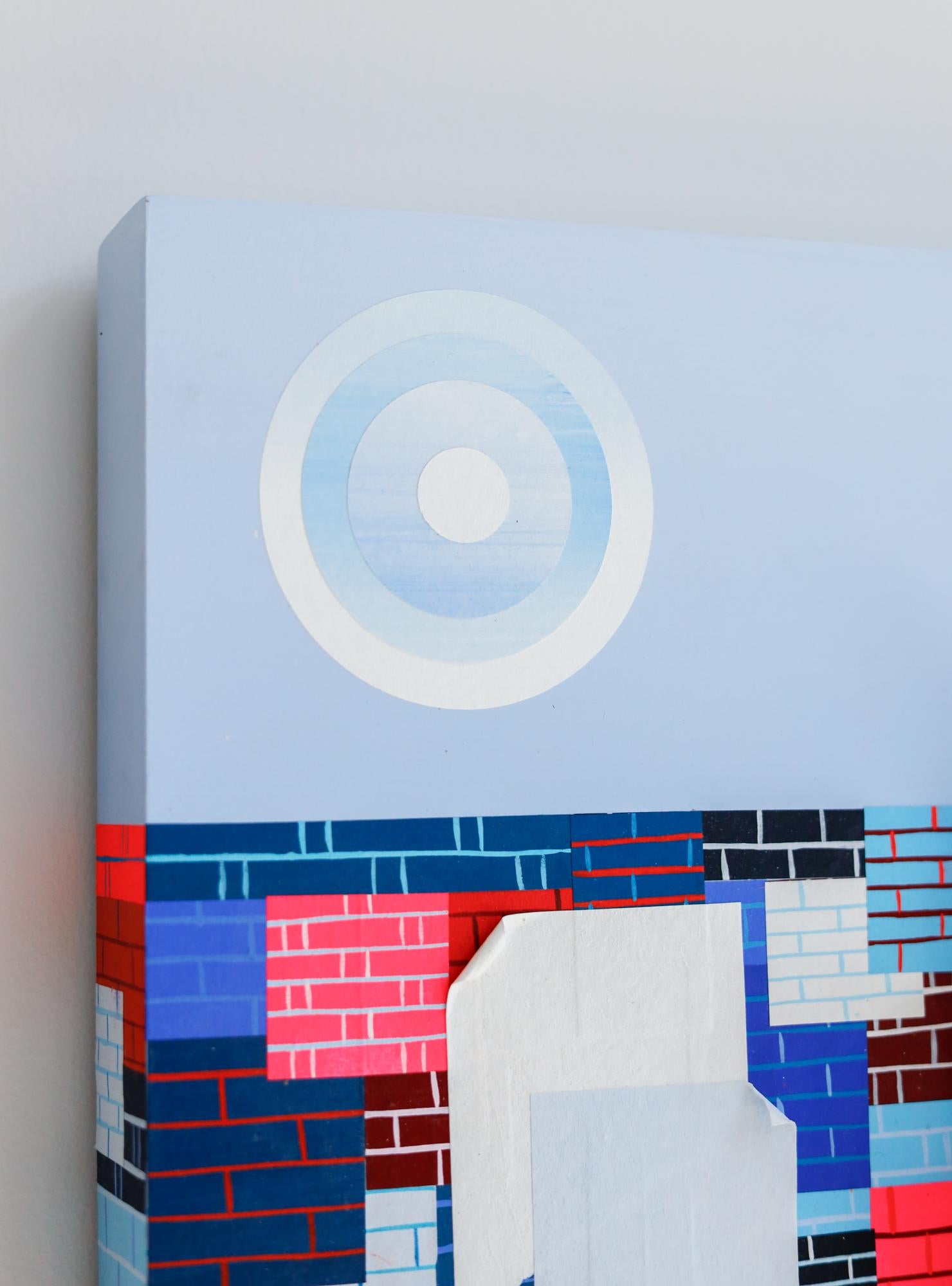 Abstrakte Assemblage „RECLAIMERS“, gefundene Objekte, Acrylfarbe im Angebot 4