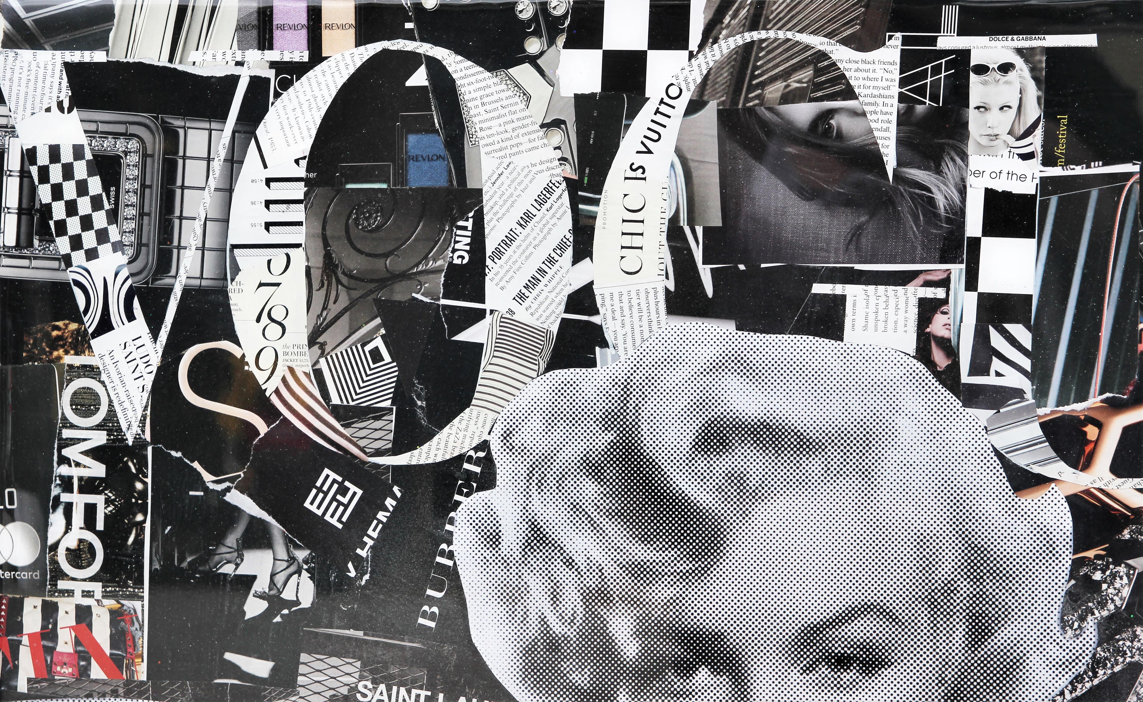 Vogue - Marilyn Monroe - Collage en résine - Technique mixte - Pop Art - Paillettes paillettes 1