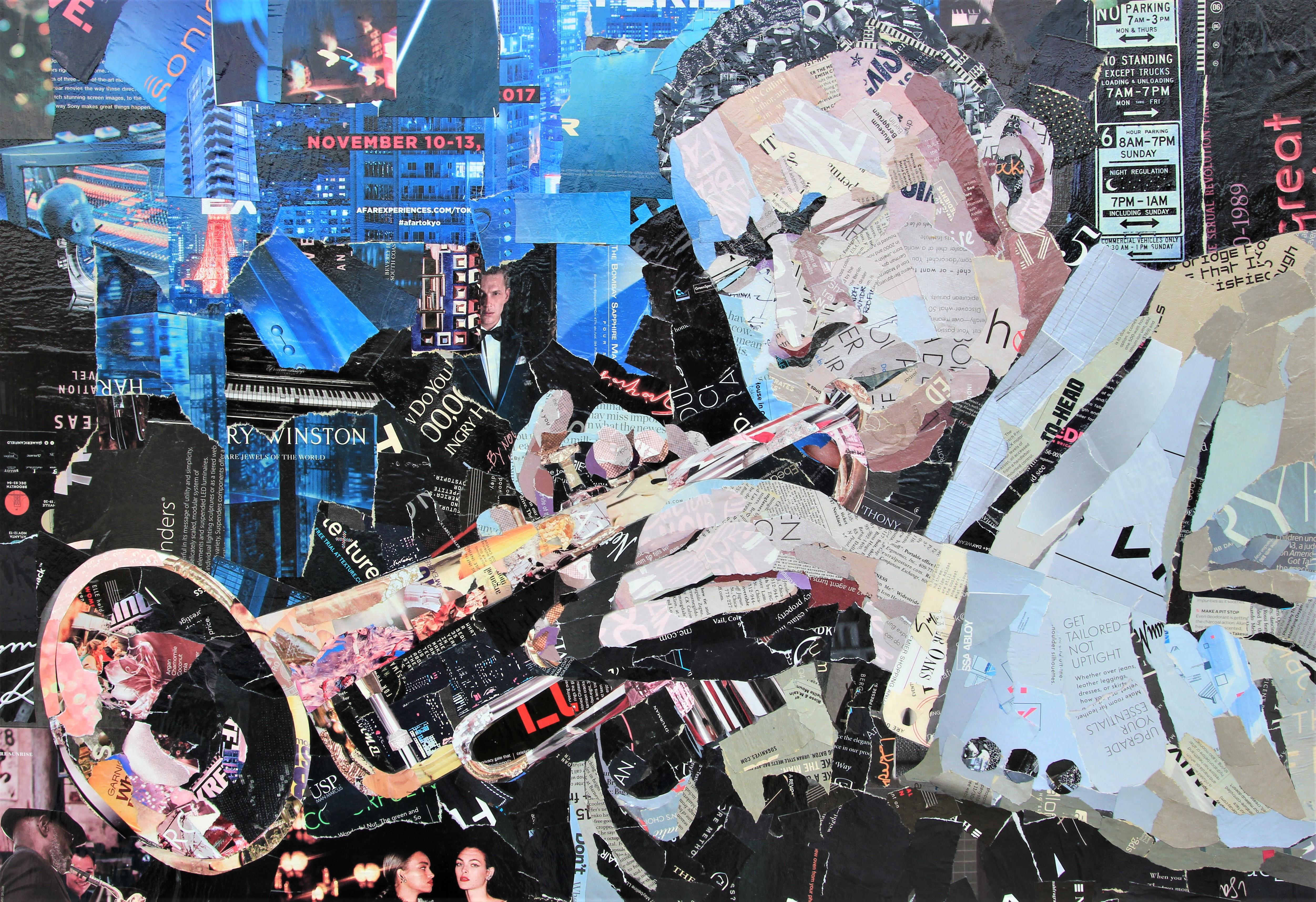 jazz collage art