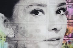 Audrey Hepburn Money Vogue Mixed Media Contemporary Collage