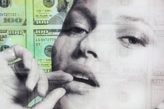 Kate Moss Playboy Model Obsession Mixed Media Contemporary Collage