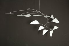 Jim Hunter White Hanging Metal Mobile, 2018