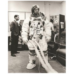 Jim Irwin Apollo 15 Signed 1971 Photograph Black and White