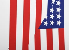 Bandiera americana Foldes, serigrafia Pop Art di Jim Jacobs