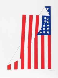 Vintage Flag, Pop Art Screenprint by Jim Jacobs