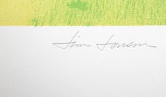 Tennis Serve, Expressionist Lithograph by Jim Jonson