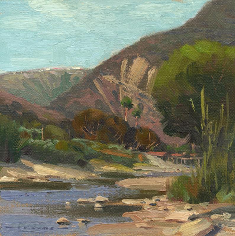 Landscape Painting Jim Lamb - Après-midi sur Aliso Creek