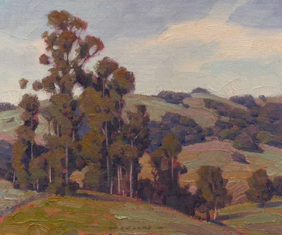 Jim Lamb Landscape Painting - Eucalyptus & Oaks