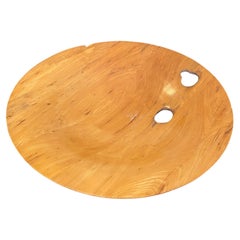 Jim Lorriman Signed Reclaimed Recycled Natural Organic Large Wood Turned Bowl