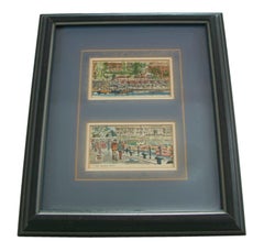 Jim M Wispinski, 'Inner Harbor Stroll', Framed Watercolors, Canada, C.1980's